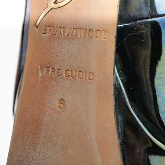 Brian Atwood Womens Bambola Pumps Size 6 Black Color Change Platform Heel Shoes - Picture 10 of 15